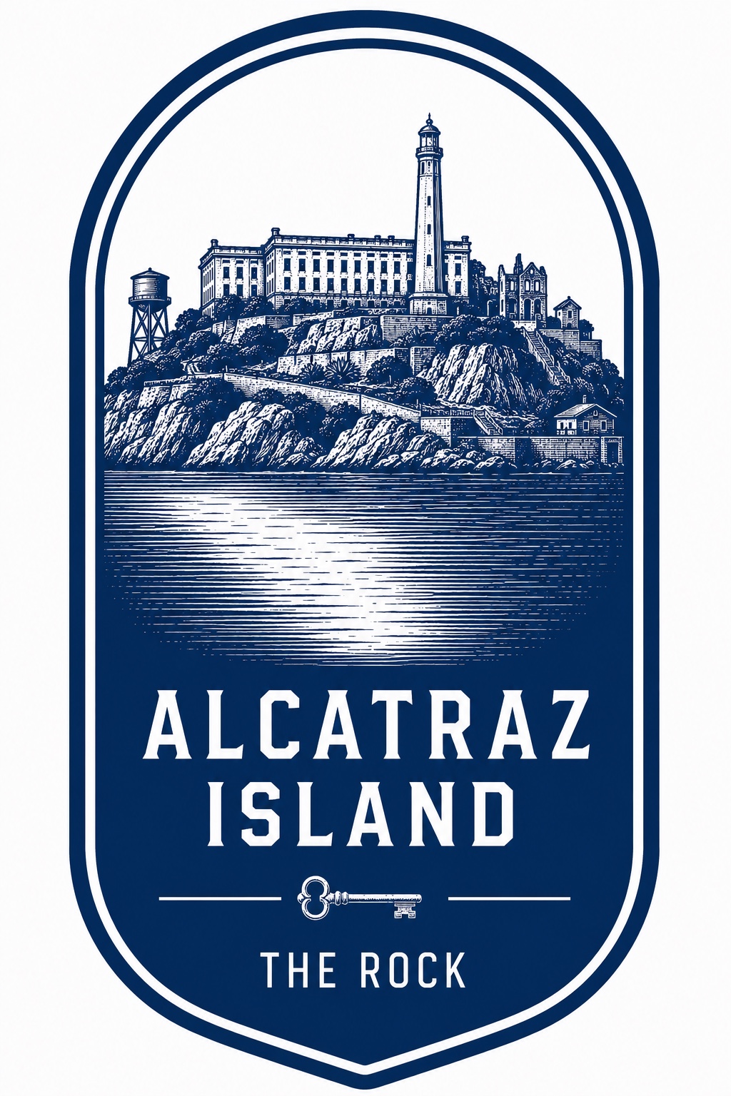 Alcatraz Island original illustration