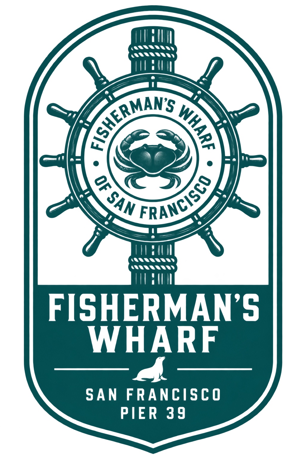 Fisherman's Wharf original illustration