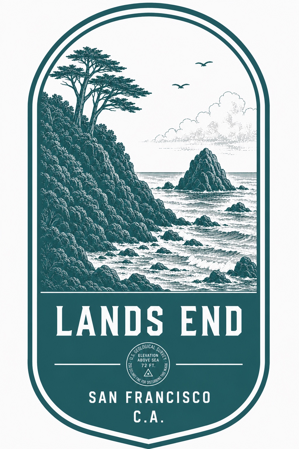 Lands End original illustration
