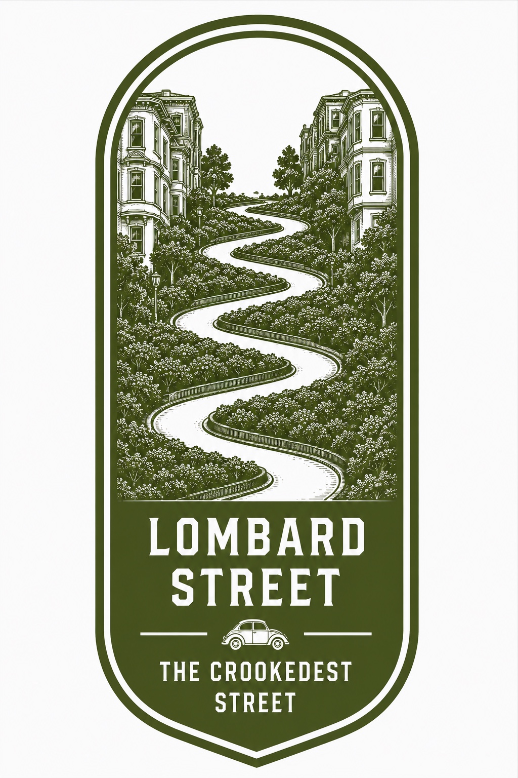 Lombard Street original illustration